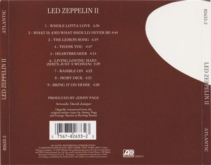 Led Zeppelin : Led Zeppelin II (Album,Reissue,Remastered,Repress,Stereo)