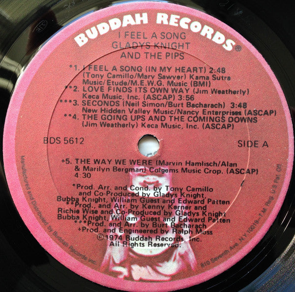 Gladys Knight And The Pips : I Feel A Song (LP,Album,Stereo)