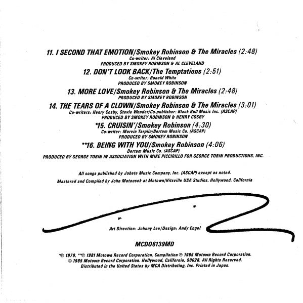 Smokey Robinson : The Composer Series: The Greatest Songs Written By Smokey Robinson (Compilation)