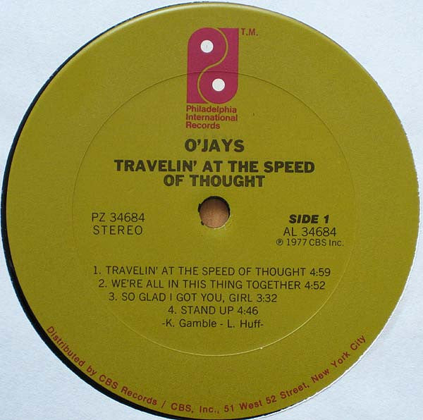 O'Jays, The : Travelin' At The Speed Of Thought (LP,Album)