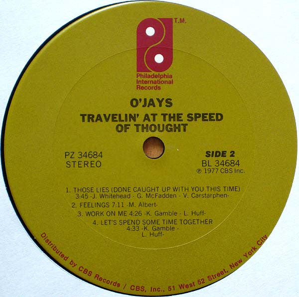 O'Jays, The : Travelin' At The Speed Of Thought (LP,Album)