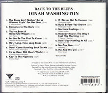 Dinah Washington : Back To The Blues (Album,Reissue)