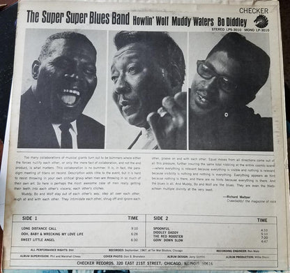 Howlin' Wolf, Muddy Waters, Bo Diddley : The Super Super Blues Band (LP,Album,Stereo)