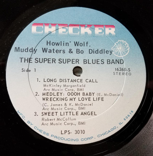 Howlin' Wolf, Muddy Waters, Bo Diddley : The Super Super Blues Band (LP,Album,Stereo)