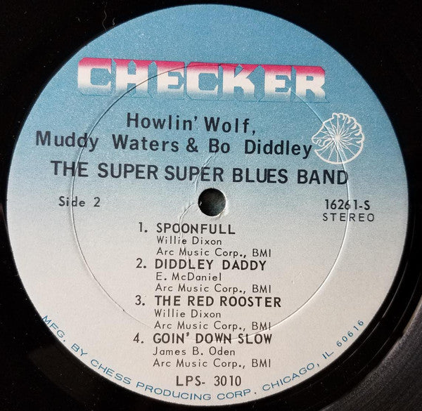 Howlin' Wolf, Muddy Waters, Bo Diddley : The Super Super Blues Band (LP,Album,Stereo)
