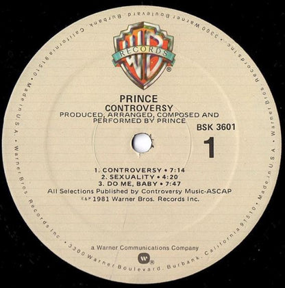 Prince : Controversy (LP,Album)