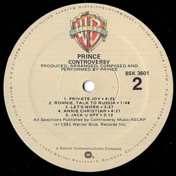Prince : Controversy (LP,Album)