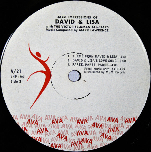 Mark Lawrence (5) With Victor Feldman All-Stars, The : Original Sound Track: David & Lisa And Jazz Impressions Of "David & Lisa" (LP,Album,Mono)