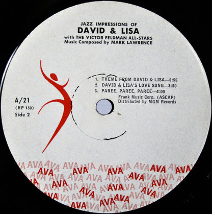 Mark Lawrence (5) With Victor Feldman All-Stars, The : Original Sound Track: David & Lisa And Jazz Impressions Of "David & Lisa" (LP,Album,Mono)