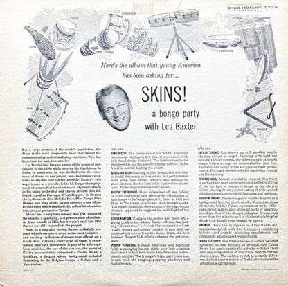 Les Baxter : Skins! (LP,Album,Mono)
