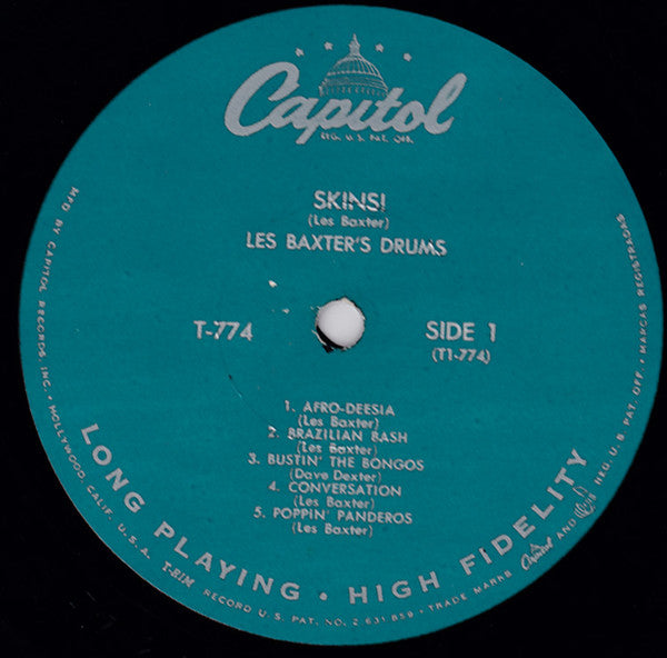 Les Baxter : Skins! (LP,Album,Mono)