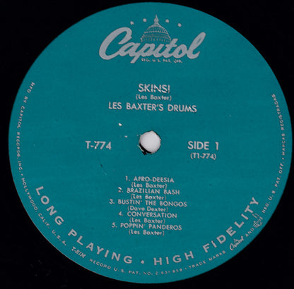 Les Baxter : Skins! (LP,Album,Mono)
