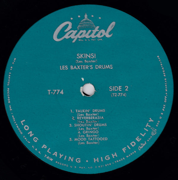 Les Baxter : Skins! (LP,Album,Mono)
