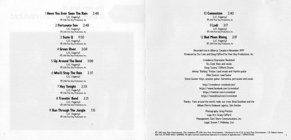 Creedence Clearwater Revisited : Playlist: The Very Best Of Creedence Clearwater Revisited (Compilation)