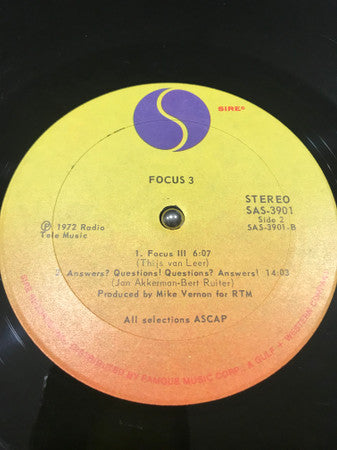 Focus (2) : Focus 3 (LP,Album)