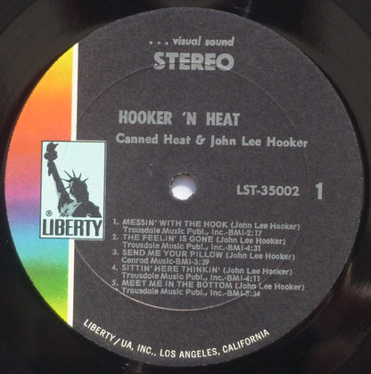 Canned Heat & John Lee Hooker : Hooker ’N Heat (LP,Album,Stereo)