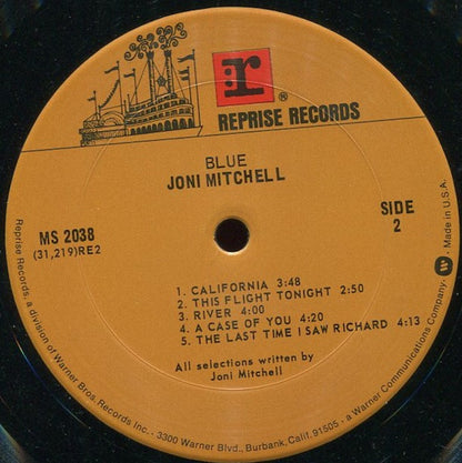 Joni Mitchell : Blue (LP,Album,Repress)