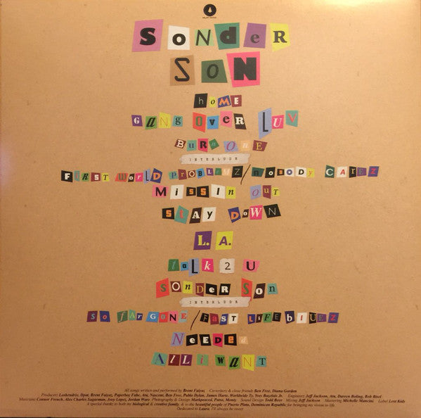 Brent Faiyaz : Sonder Son  (LP,Album,Limited Edition)