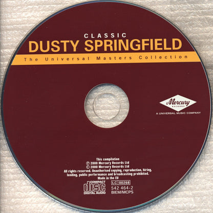 Dusty Springfield : Classic Dusty Springfield (Compilation,Remastered)