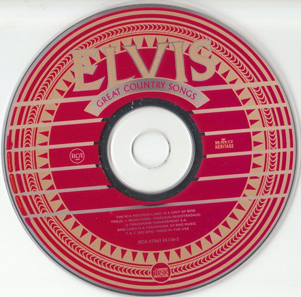Elvis Presley : Great Country Songs (Compilation,Remastered)