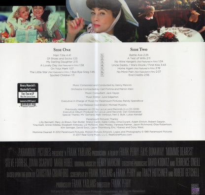 Henry Mancini : Mommie Dearest (Music From The Motion Picture) (LP,Album,Limited Edition)