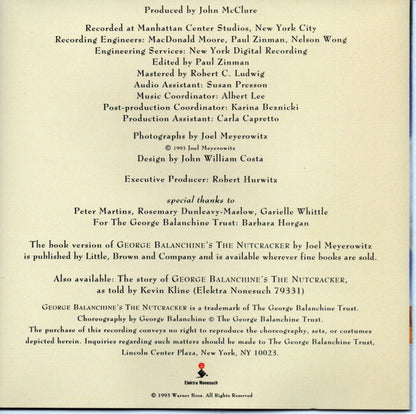 George Balanchine, Pyotr Ilyich Tchaikovsky, New York City Ballet Orchestra, David Zinman : George Balanchine's The Nutcracker - Music From The Original Soundtrack (Album)