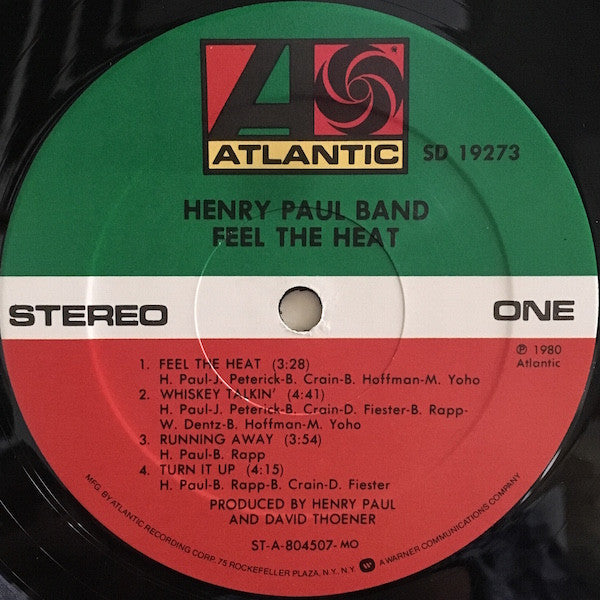 Henry Paul Band : Feel The Heat (LP,Album)