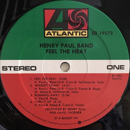 Henry Paul Band : Feel The Heat (LP,Album)