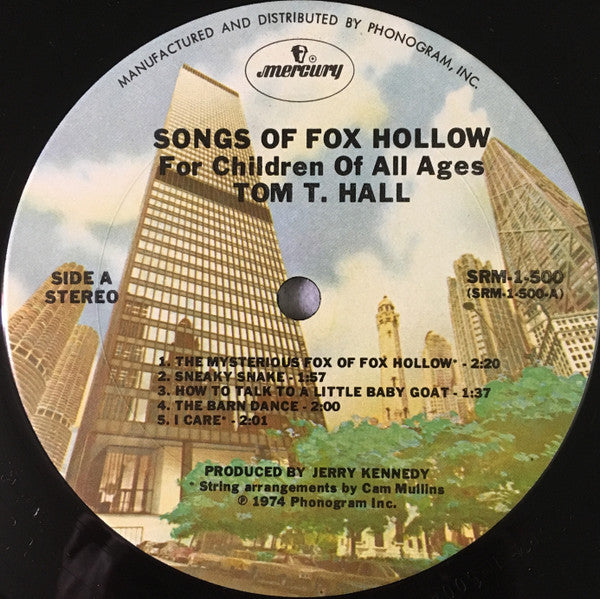 Tom T. Hall : Songs Of Fox Hollow (For Children Of All Ages) (LP,Album)