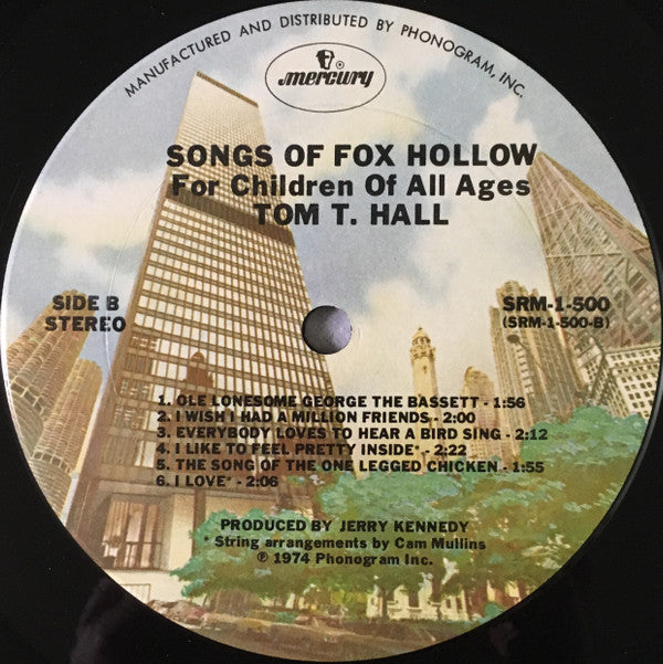 Tom T. Hall : Songs Of Fox Hollow (For Children Of All Ages) (LP,Album)