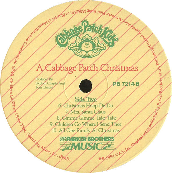 Cabbage Patch Kids : A Cabbage Patch Christmas (LP)