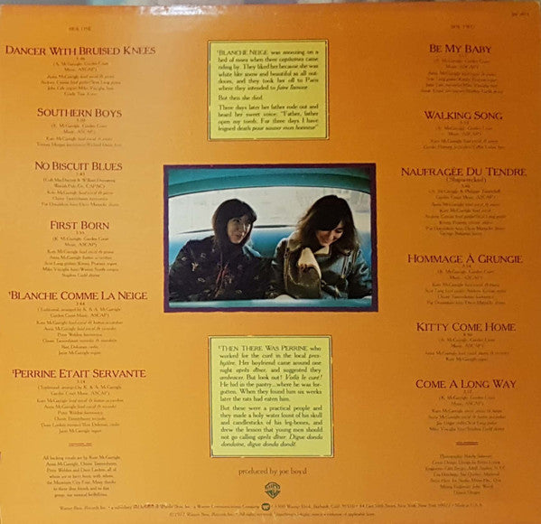 Kate & Anna McGarrigle : Dancer With Bruised Knees (LP,Album)