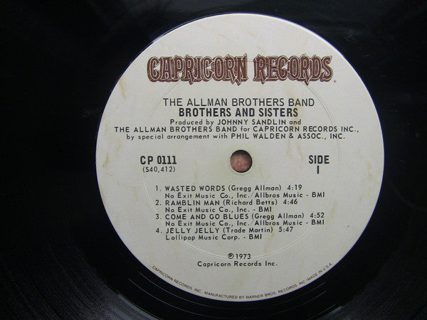 Allman Brothers Band, The : Brothers And Sisters (LP,Album,Reissue,Stereo)