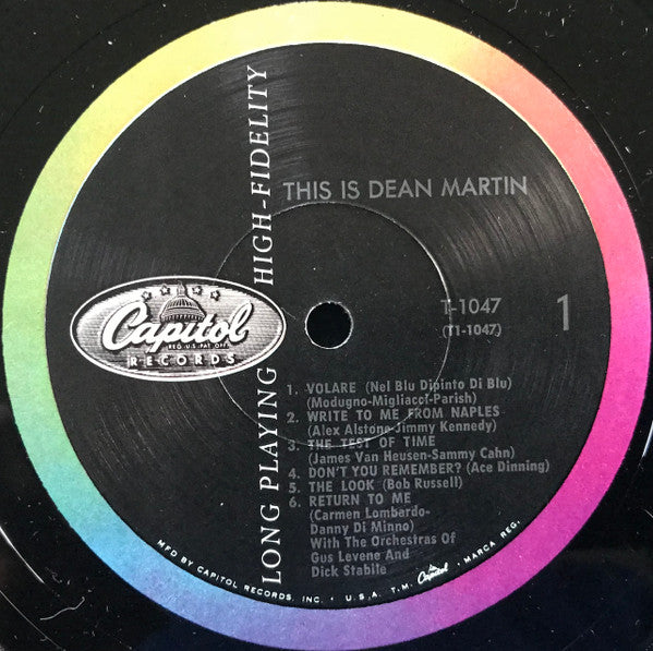 Dean Martin : This Is Dean Martin! (LP,Album,Mono)
