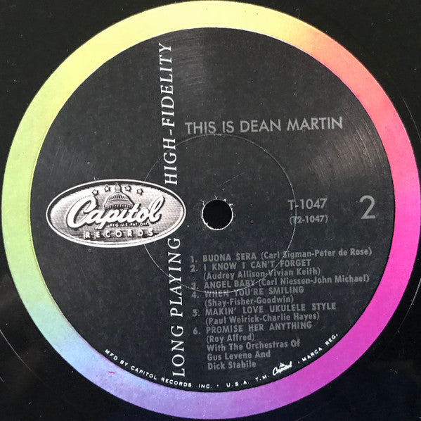 Dean Martin : This Is Dean Martin! (LP,Album,Mono)