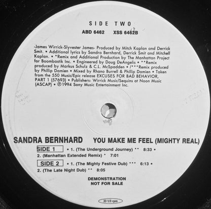 Sandra Bernhard : You Make Me Feel (Mighty Real) (12",Promo)