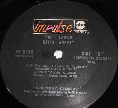 Keith Jarrett : Fort Yawuh (LP,Album,Quadraphonic)