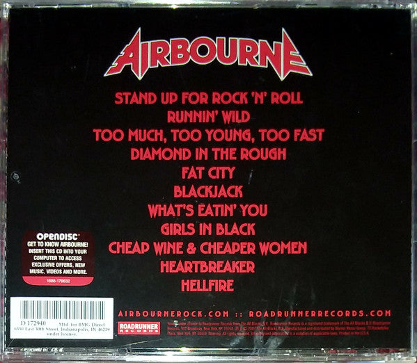Airbourne : Runnin' Wild (Album,Club Edition,Reissue,Stereo)