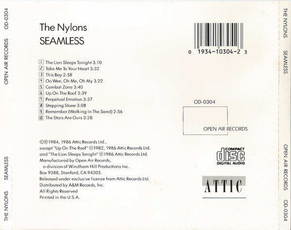 Nylons, The : Seamless (Album)