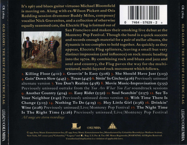 Electric Flag, The : Old Glory: The Best Of Electric Flag (Compilation)