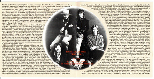 Steve Miller Band : The Best Of 1968-1973 (Compilation,Reissue)