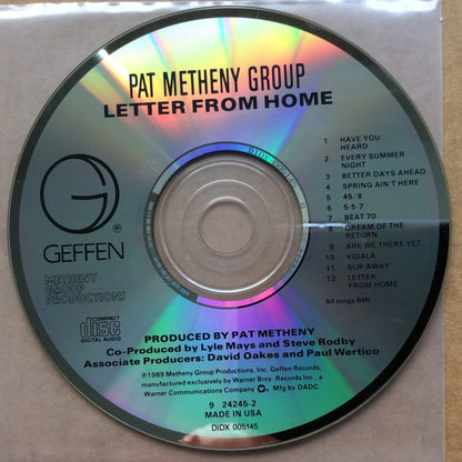 Pat Metheny Group : Letter From Home (Album)