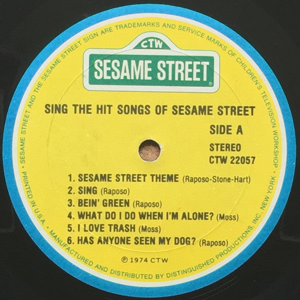 Sesame Street : Sing The Hit Songs Of Sesame Street (LP,Compilation)