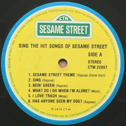 Sesame Street : Sing The Hit Songs Of Sesame Street (LP,Compilation)
