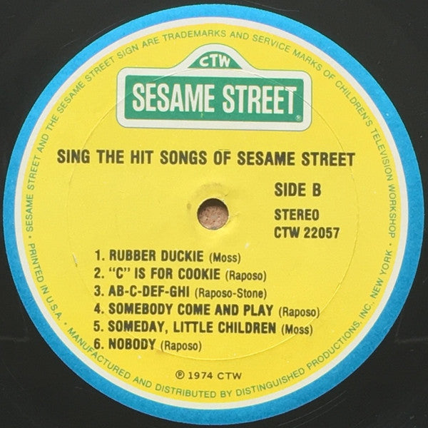Sesame Street : Sing The Hit Songs Of Sesame Street (LP,Compilation)