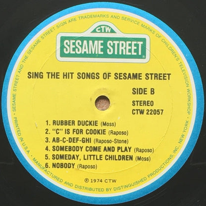 Sesame Street : Sing The Hit Songs Of Sesame Street (LP,Compilation)