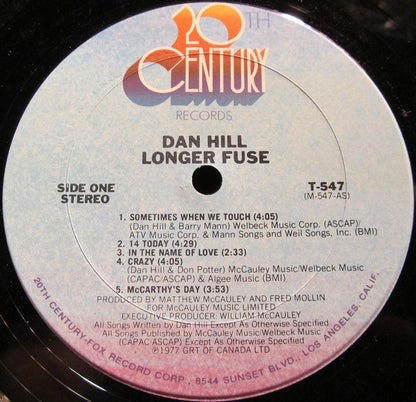 Dan Hill : Longer Fuse (LP,Album)