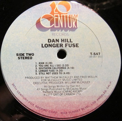 Dan Hill : Longer Fuse (LP,Album)