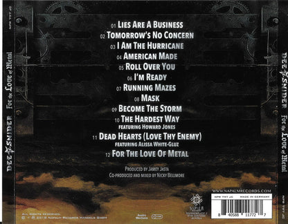 Dee Snider : For The Love Of Metal (Album)