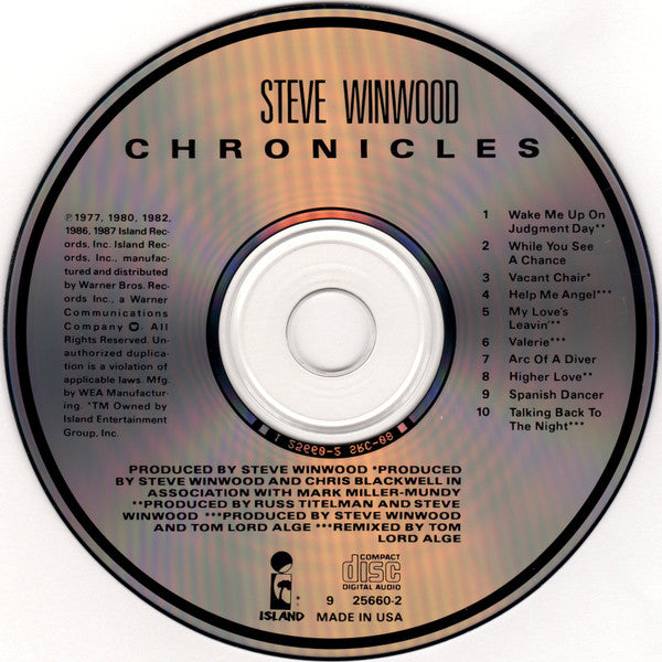 Steve Winwood : Chronicles (Compilation)